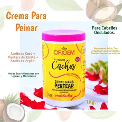 Crema de peinar para cabellos ondulados