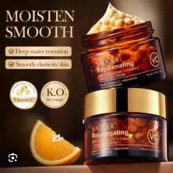 Crema facial con cápsulas de vitamina C pura