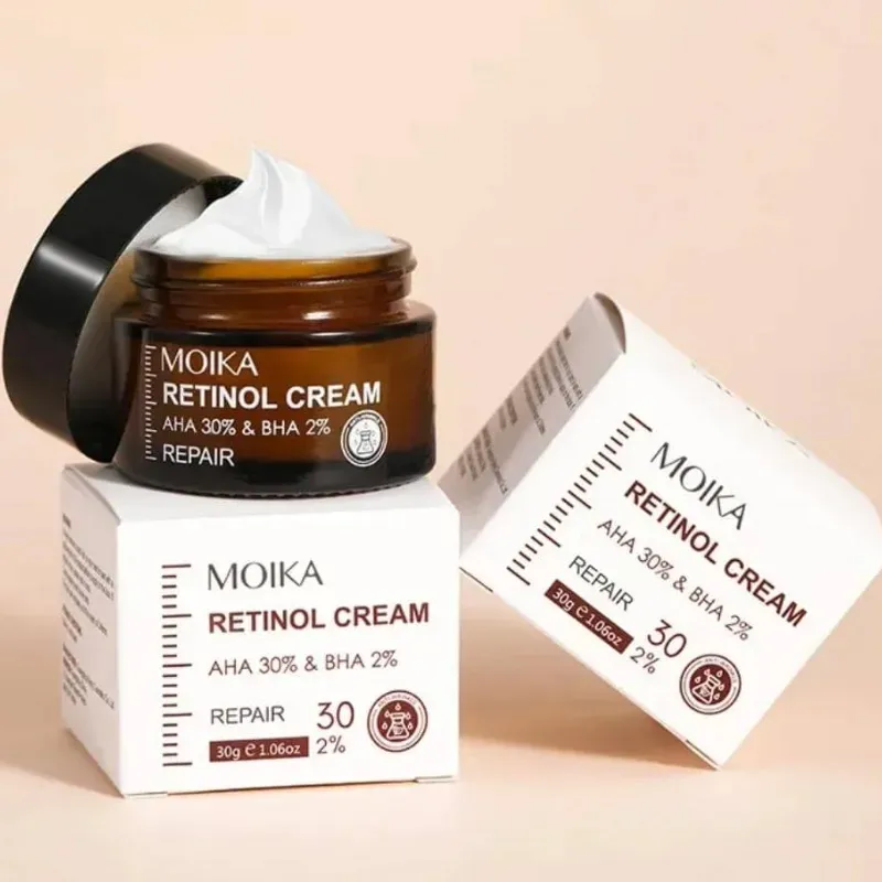 Crema facial con retinol y  AHA 30% Y BHA 2% (peeling)
