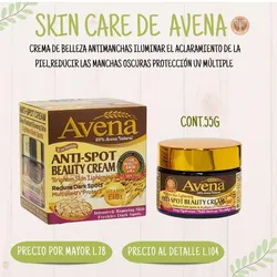 Crema facial de avena  55gr  