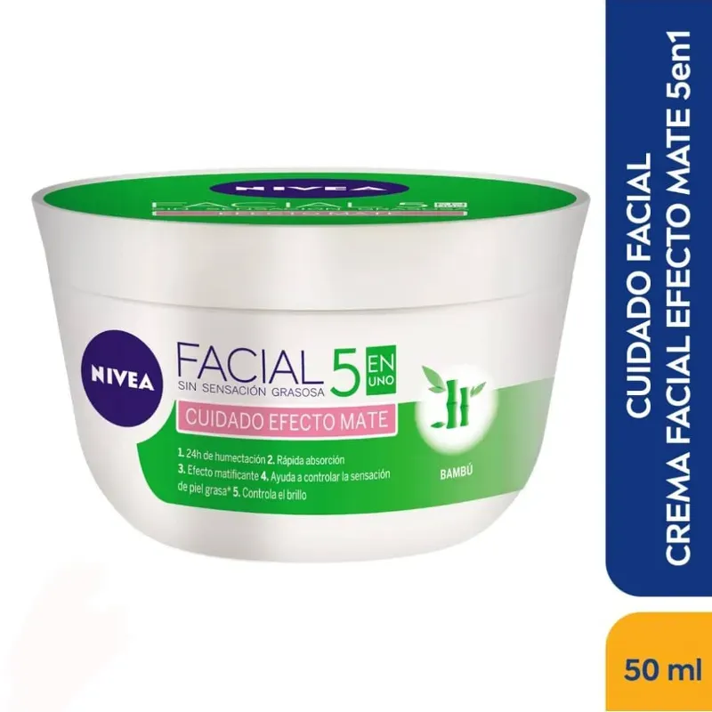 Crema Facial Nivea Cuidado Efecto Mate 50ml