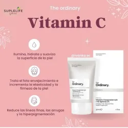 Crema Facial Nocturna de Vitamina C 23% y 2% de Ácido hialurónico| The Ordinary 