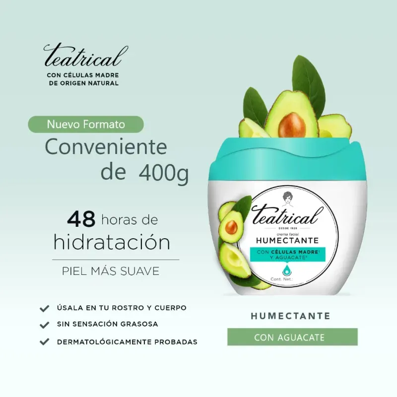 Crema humectante de TEATRICAL 100ml