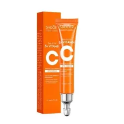 Crema para Ojos con Vitamina C y Aplicador Metálico - SADOER
