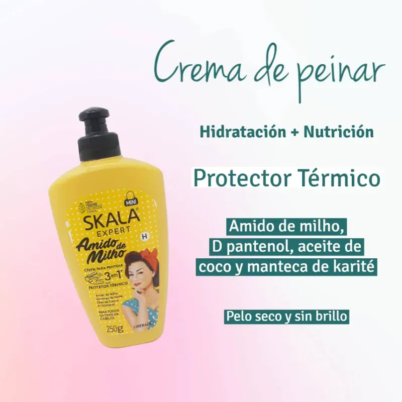 Crema para peinar para pelo seco sin brillo 💛 |Skala