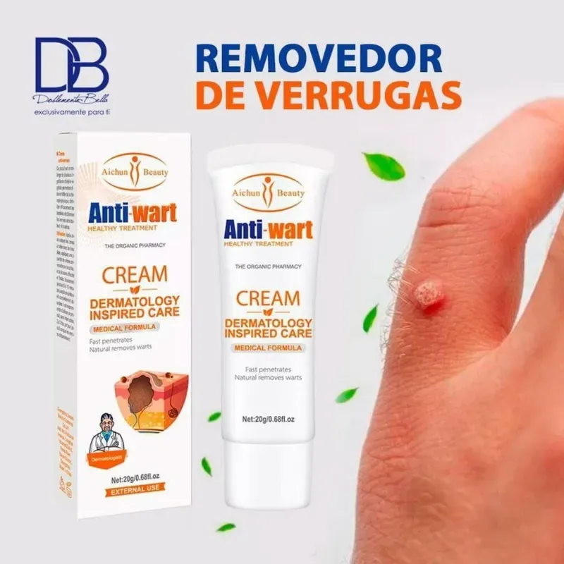 Crema removedora de verrugas 20g