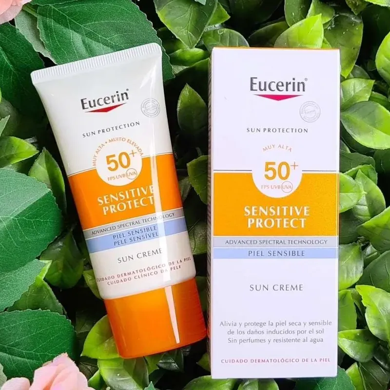 Crema solar resistente al agua con ácido glicirrético, SPF50+ | Eucerin