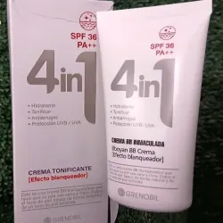 Crema tonificante con protección solar