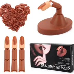 Dedo de practica para uñas acrílicas   