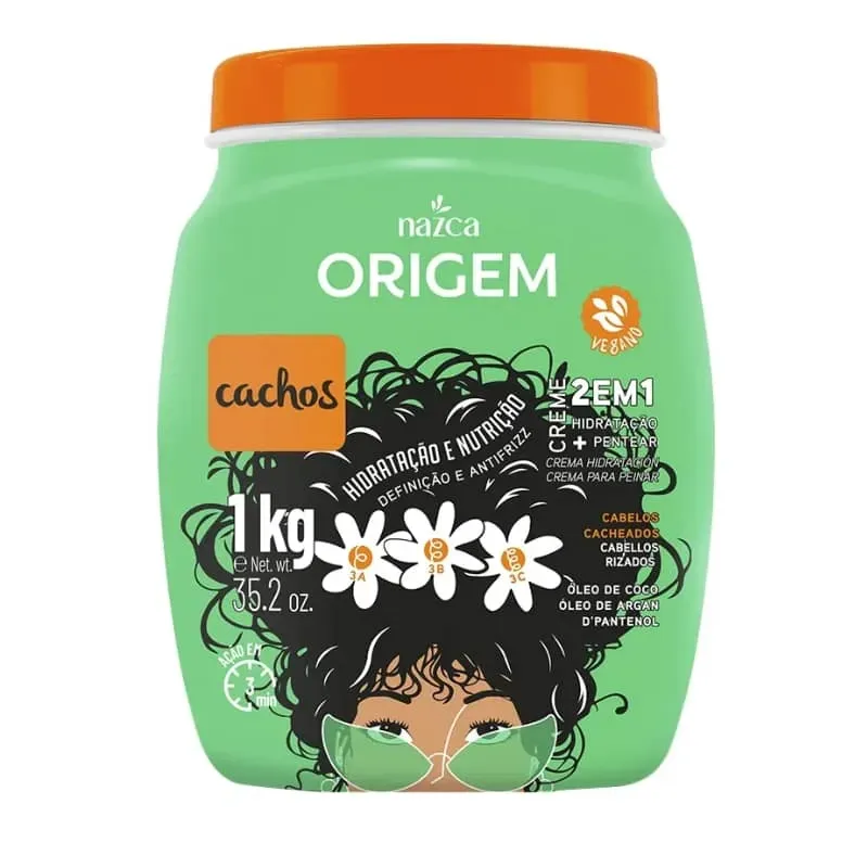Crema para peinar, definir, hidratar y controlar el frizz de los rizos