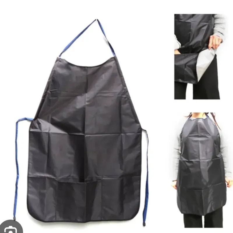 Delantal negro reversible    