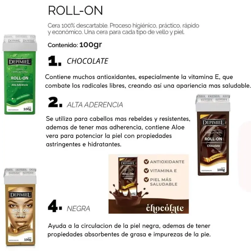 Depimiel Cera en Barra Roll on 100g