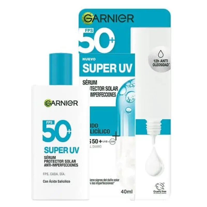 GARNIER SUPER UV PROTECTOR SOLAR FACIAL FLUIDO 40ml
