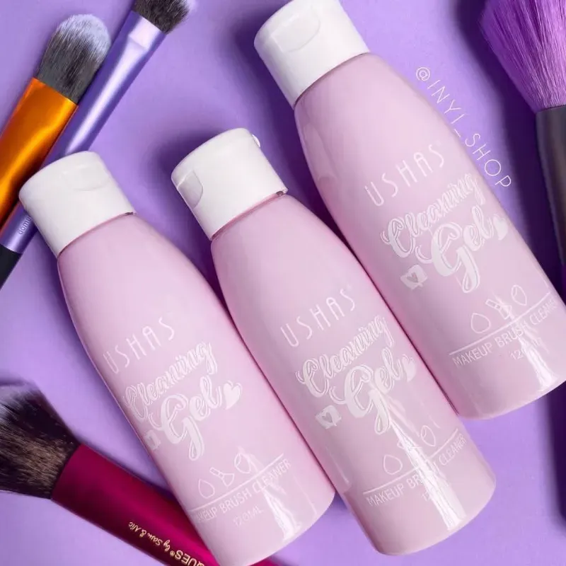 Gel limpiador de brochas de maquillaje