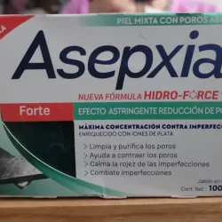Jabón facial de asepxia   Máxima concentración contra imperfecciones enriquecido con iones de plata