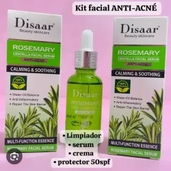 Kit antiacne con centella asiática y romero 4pzas