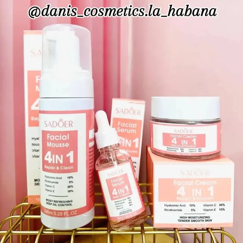 Kit facial 4 en 1 SADOER