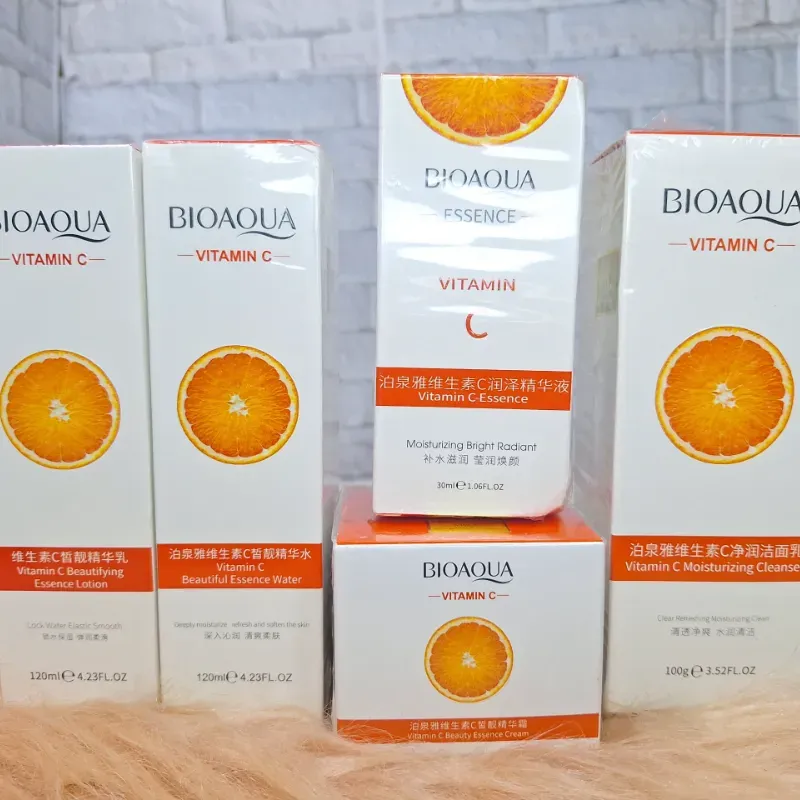 Kit Facial Bioaqua 5 piezas de Vitamina C 