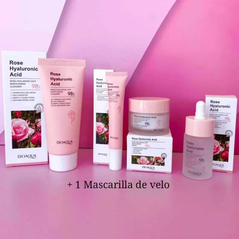 Kit Facial de Rosas con Ácido Hialurónico | BIOAQUA