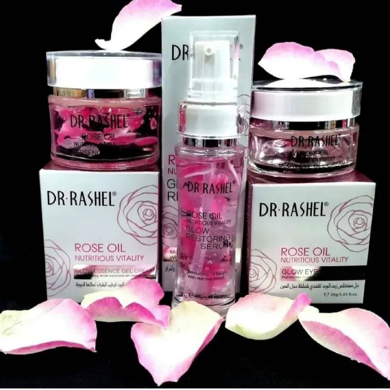 Kit facial nutritivo de aceite de rosas | Dr. Rashel