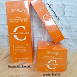 Kit Facial Vitamina C y Ácido Hialuronico | Bioaqua