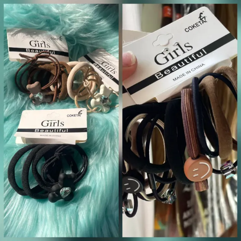 Ligas para el cabello decoradas