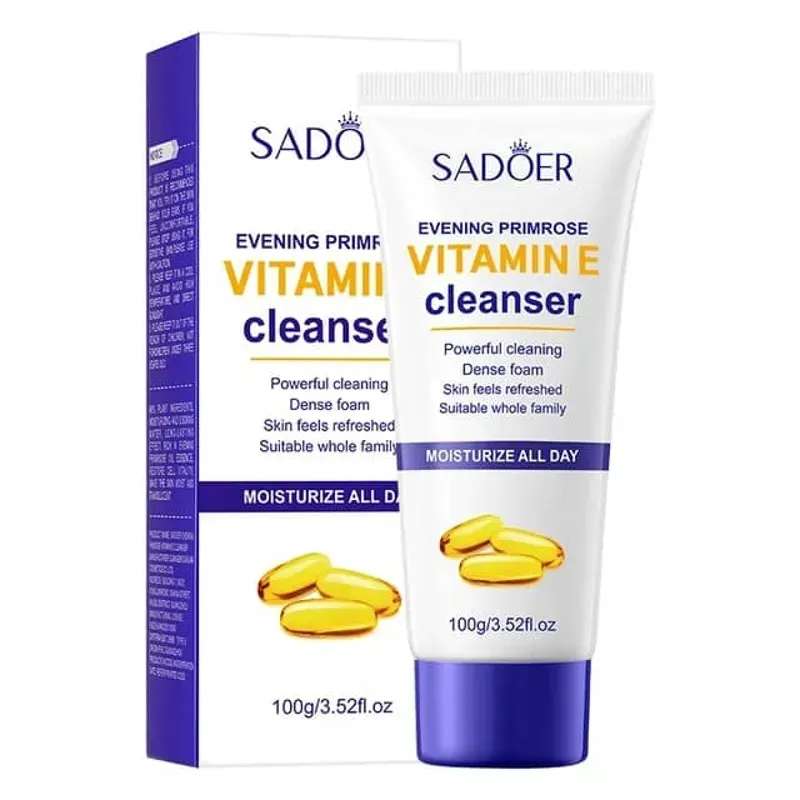 Limpiador Facial de Vitamina E, SADOER  100ml  