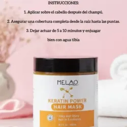 Mascarilla capilar con poder de keratina 250ml
