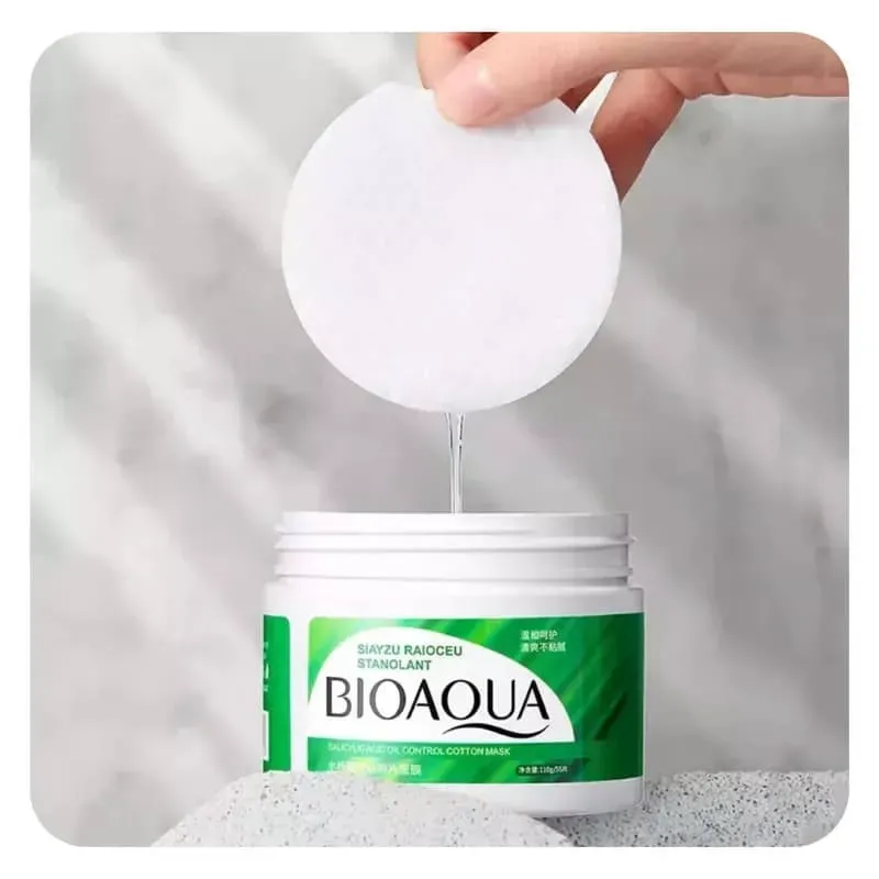 Mascarilla con almohadillas de algodón para el acné | BIOAQUA 