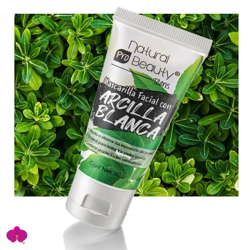 Mascarilla de arcilla blanca  30gr  