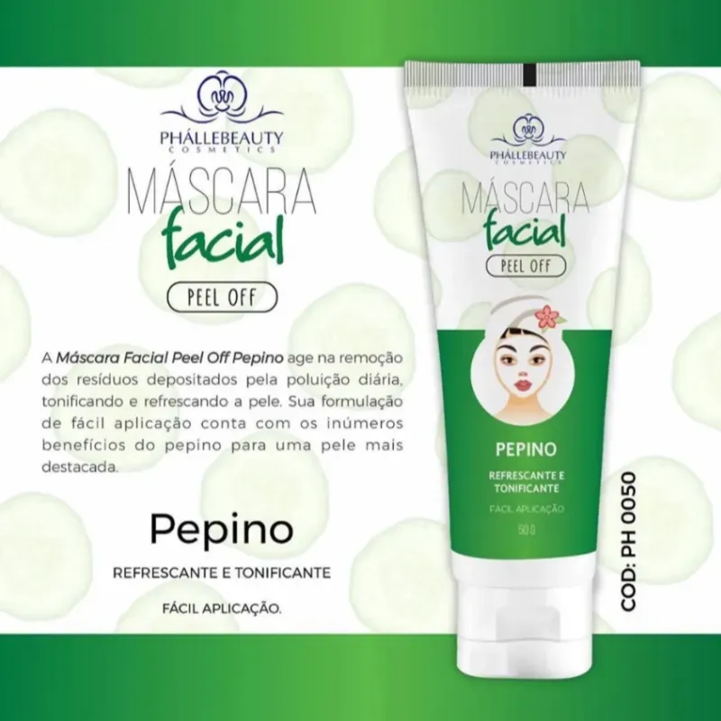 Mascarilla de pepino peel off PHÁLLEBEAUTY 50g