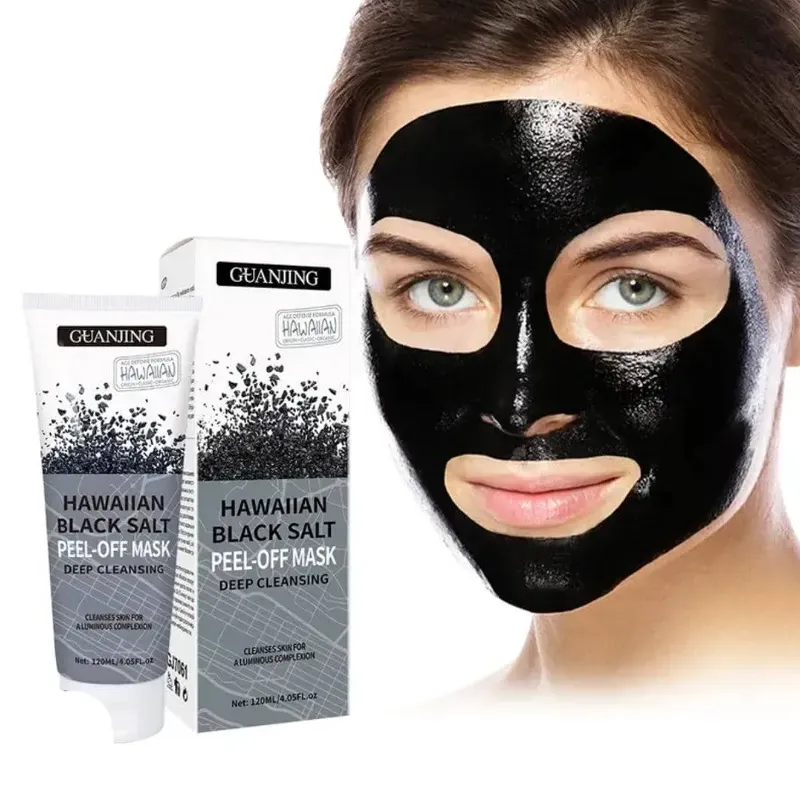 Mascarilla exfoliante de sal negra hawaiana