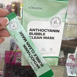 Mascarilla facial con burbujas