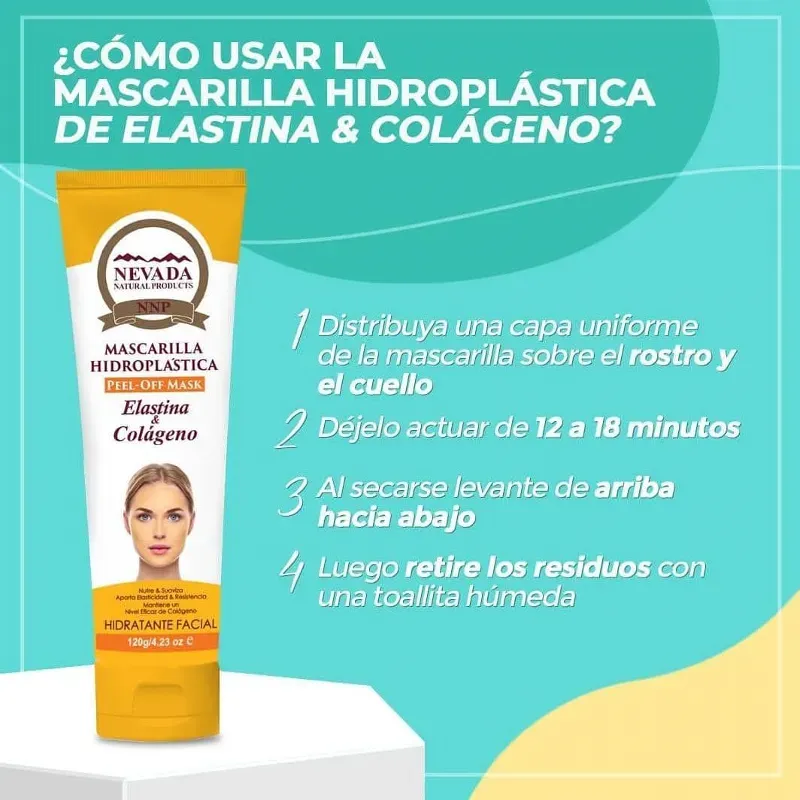 Mascarilla hidroplastica de Elastina y Colágeno 