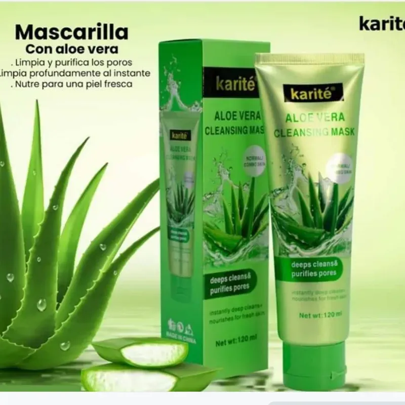 MASCARILLA  LIMPIADORA DE ALOE VERA 🍃🌵| Karite