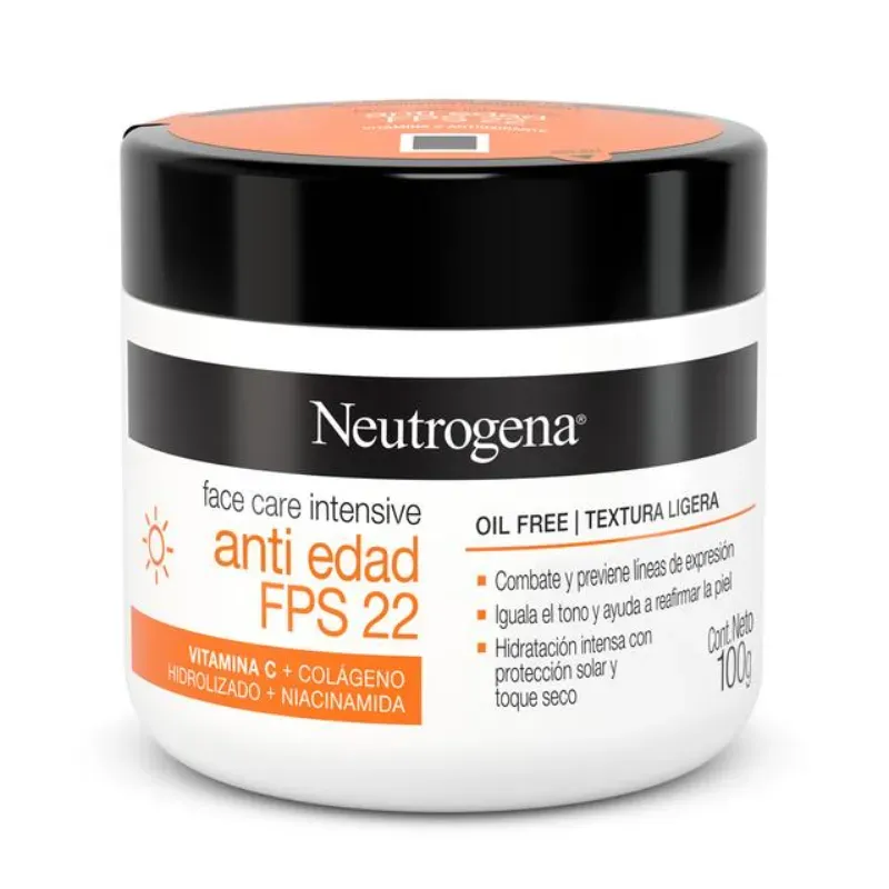 NEUTROGENA® Face Care Intensive Antiedad FPS 22 ...