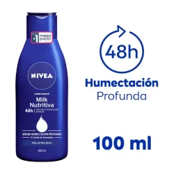 Nivea Crema Corporal Milk Nutritiva Piel Extra Seca 100ml