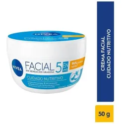 NIVEA Crema Facial Hidratante 5 En 1 Cuidado Nutritivo
