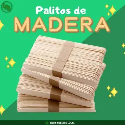 Palitos de madera 50u