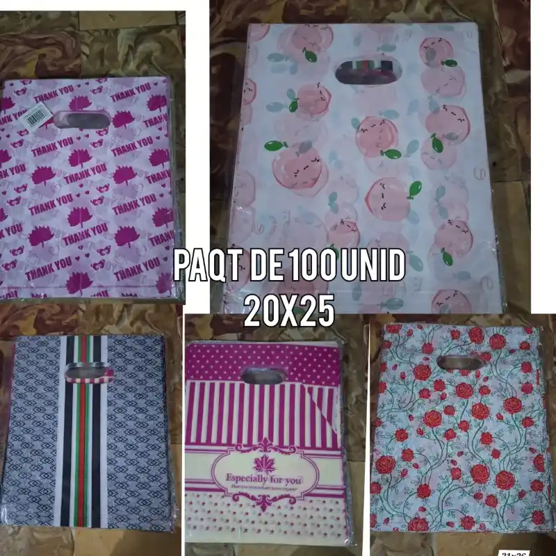 Paquete de 100 unidades  20x25