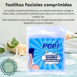Paquete de toallas faciales comprimidas