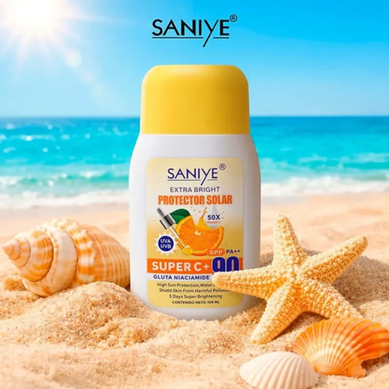 Protector solar con vitamina C y niacinamida