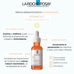 PURE VITAMIN C10 SÉRUM Sérum dermatológico antioxidante  | La Roche Posay.
