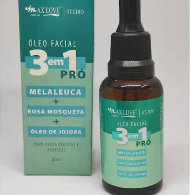 Sérum ANTI ACNE Y ANTI GRASA, maleluca+rosa mosqueta+aceite de jojoba MAXLOVE 30ml