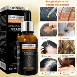 Sérum capilar crecimiento y Anti caída del cabello con biotina y jengibre 
