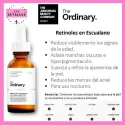 Sérum de 1% de retinol en Escualano | The Ordinary 