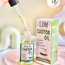 Sérum de aceite de castor para el crecimiento de las pestañas 