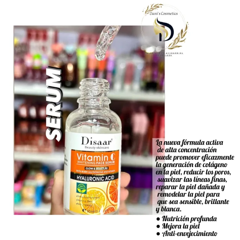 Serum de Vitamina C 🍊y ácido hialuronico | Disaar