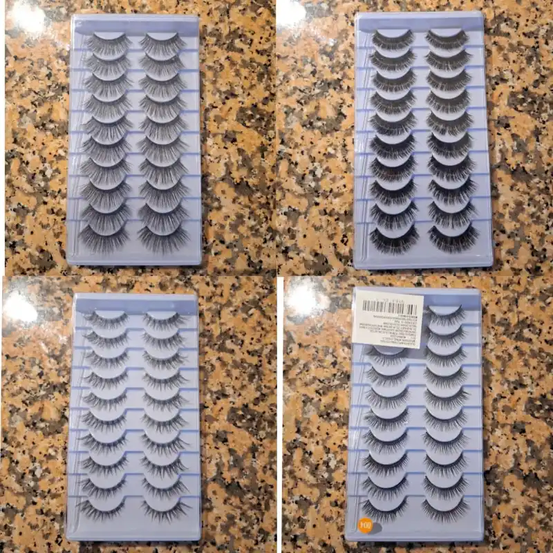 Set de 10 pestañas 