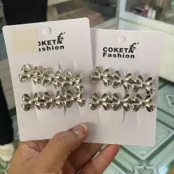 Set de 6 hebillas forma de moño